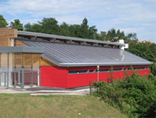 Installation solaire sur le gymnase de Trevoux (01)