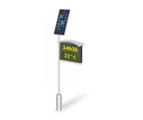 Panneau d'information à énergie solaire