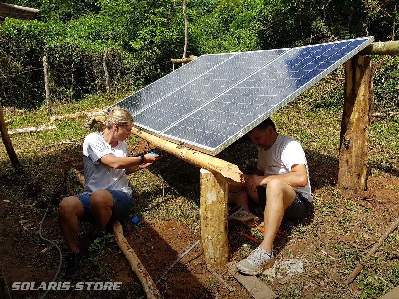 Câblage des panneaux solaires Off-Grid