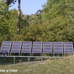 Installation solaire photovoltaïque au Mas de Bonnefont avec groupe élctrogène pour l'association SOS Loire Vivante