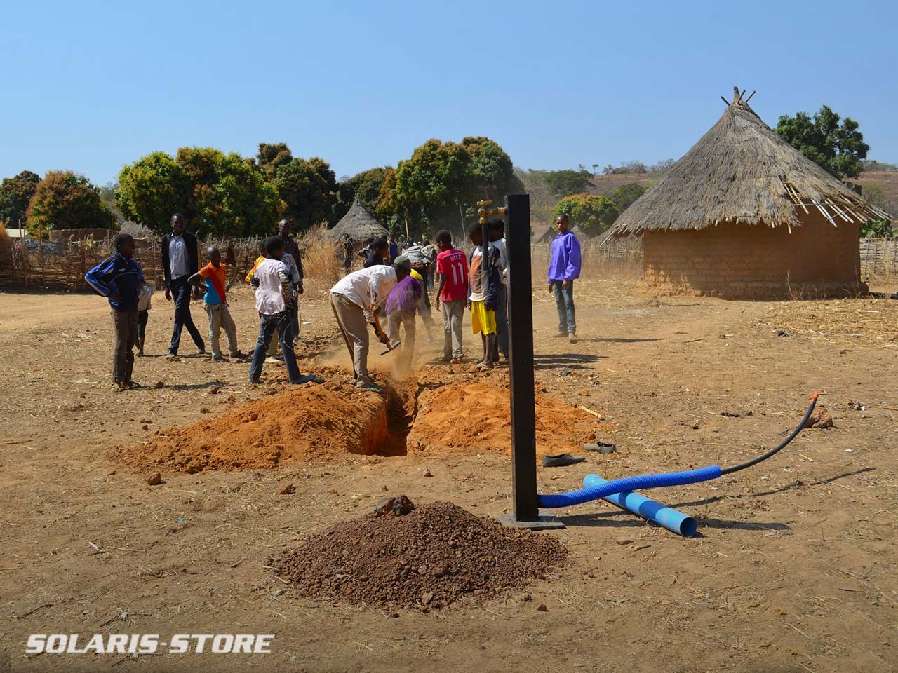 Installation d'une station de pompage d'eau potable à énegie solaire dans le village de Sitaoule, commune de Gadougou au Mali