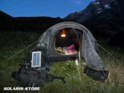 Lampe solaire et chargeur usb pour randonnée & bivouac
