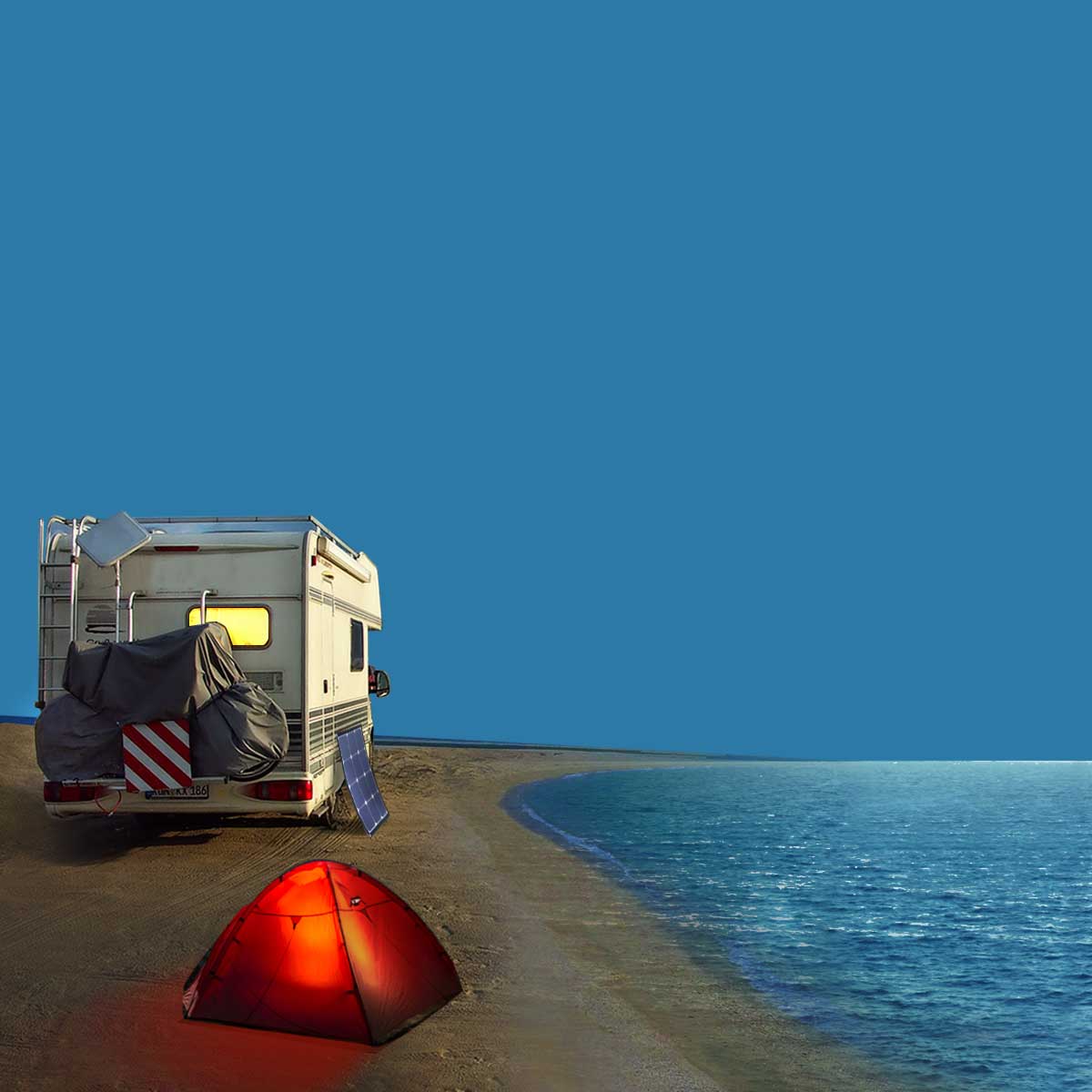 Panneau solaire nomade pour voyage et camping-car 