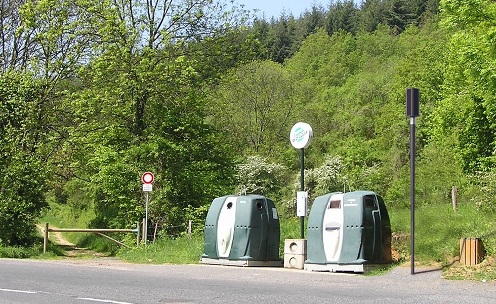 Eclairage de zone de collecte des déchets - Lampadaire SUN AVENUE 64