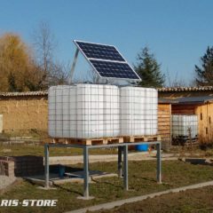 Pompe solaire immergée pour l'arrosage d'un potager collectif et jardin partagé