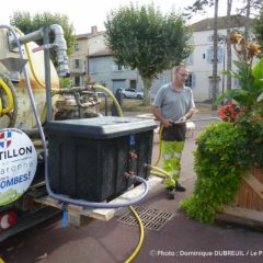 Pompe solaire silencieuse camion arrosage mairie