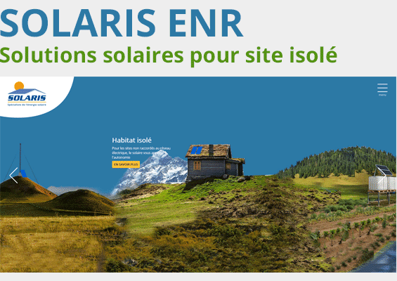 Simulateur de kit solaire pour site isolé * SOLARIS-STORE