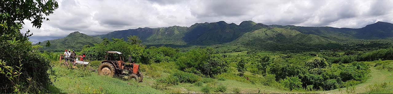 Le tracteur, notre moyen de transport dans les montagnes Cubaines