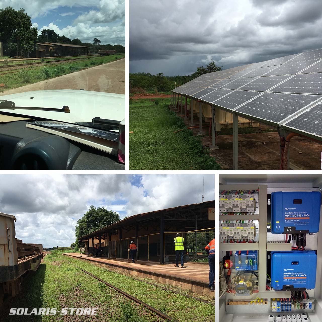 Générateur solaire Off Grid pour alimenter une ligne de train de marchandise en Afrique 