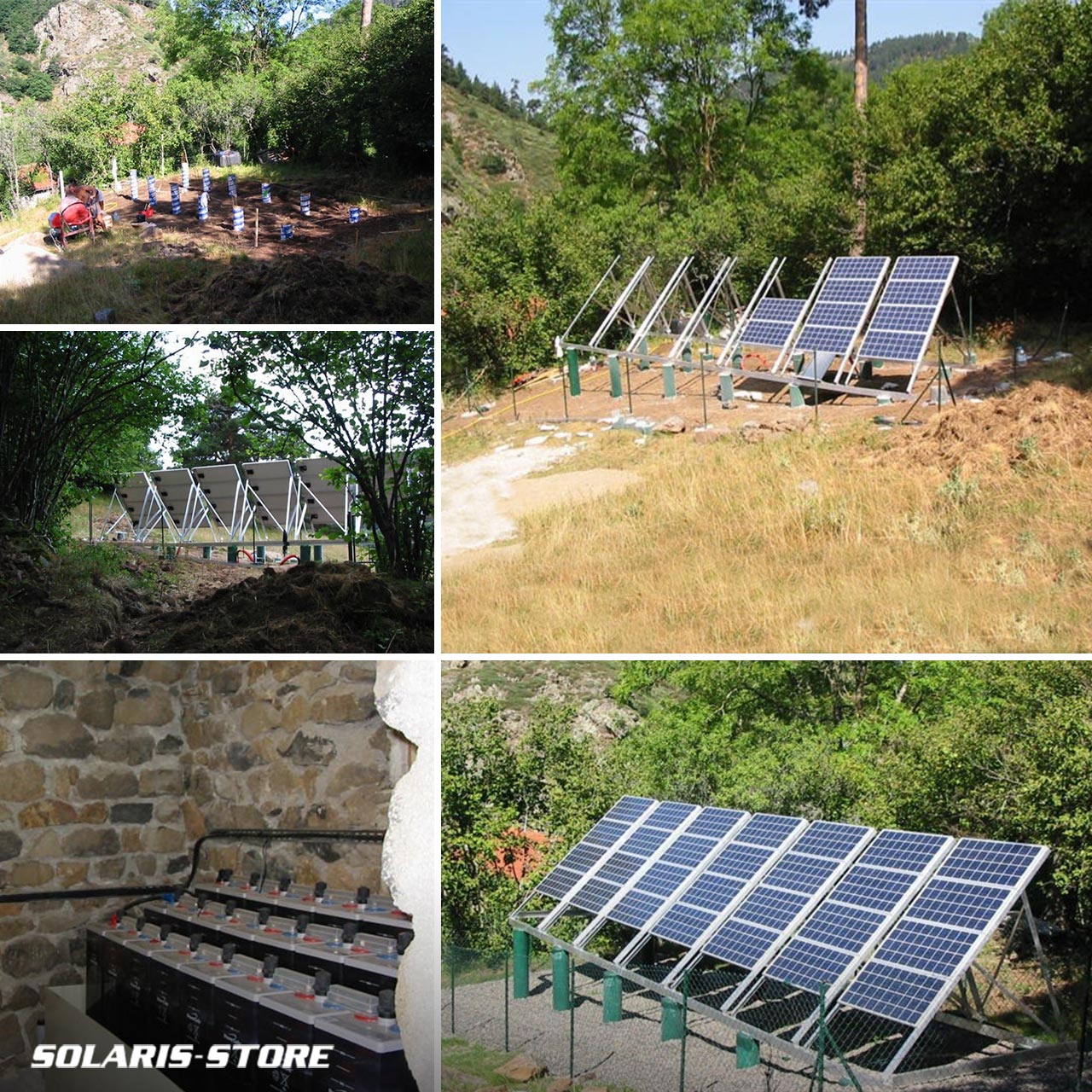 Installation d'une centrale hybride : énergie solaire photovoltaïque et groupe électrogène en appoint