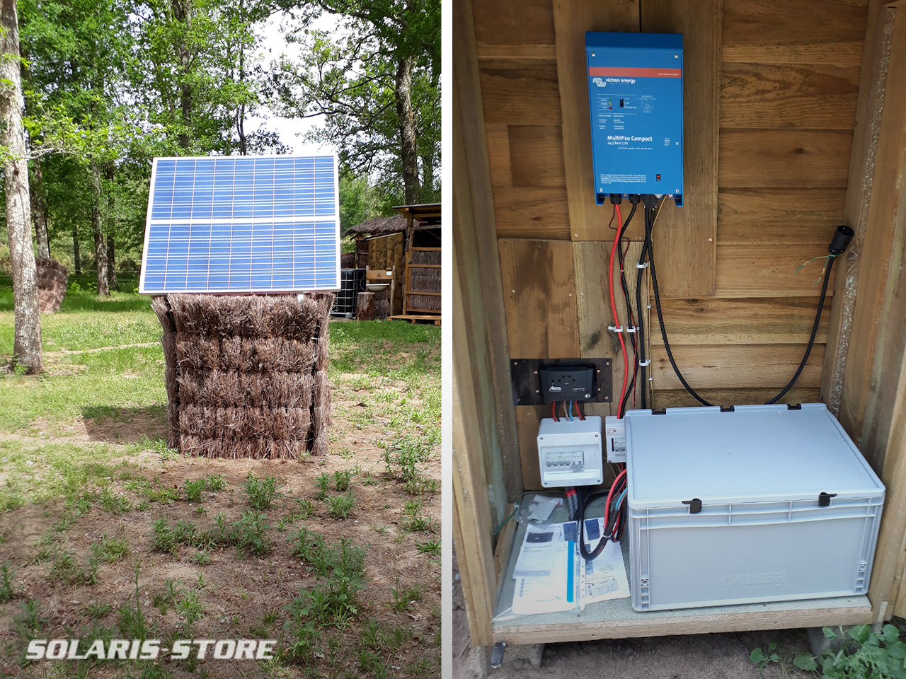 Installation solaire dans un ecolodge en pleine nature 