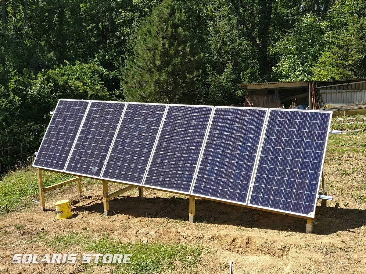 centrale hybride solaire/essence : panneau solaire autonome couplée à un groupe électrogène à essence