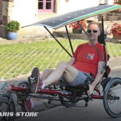 Panneau solaire pour vélo électrique couché